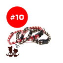 コットンチェックカラー #10 レッド 岡野製作所 ▼a ペット グッズ 犬 ドッグ 猫 キャット アクセサリー 首輪