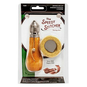 楽天ミリタリーサープラス レプティルSPEEDY STITCHER ソーイングアウル AWL ワックスコード付き 裁縫道具 #200 スピーディーステッチャー ソーイングセット 厚手生地縫い レザークラフト工具 通販 販売