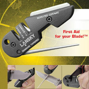 ランスキー シャープナー ブレードメディック 波刃対応 BLADE MEDIC LANSKY といし トイシ と石 油水オイルストーン タッチアップ 簡易 簡易シャープナー 砥石 シャープニングストーン ポケットシャープナー コンパクトシャープナー ミニシャープナー 携帯砥石