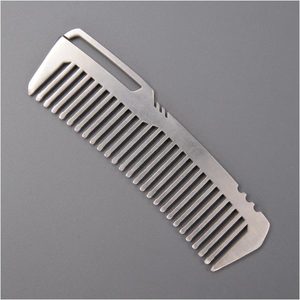 チタン製くし チタニウムコーム 100mm 軽量 EDC ミニツール キーホルダーツール EDCツール エブリデイキャリー