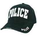 ロスコ Rothco キャップ POLICE ブラック |Rothco ベースボールキャップ 野球帽 メンズ ワークキャップ ミリタリーハット ミリタリーキャップ 帽子 通販 販売 LE装備 警察