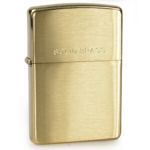 ZIPPO ソリッドブラス 204 ブラッシュ SOLID BRASS Brushed Brass ジッポー オイルライター シンプルデ..