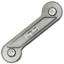KeyBar キーオーガナイザー Diamond Crosshatch チタニウム KBR204 キーバー 鍵収納 ダイヤモンドクロスハッチ キーリング キーチェーン キースマート 鍵12本収納 鍵ケース(4)