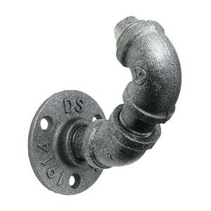 壁掛けフック 水道管型 メタルフック 収納用品 インテリア 装飾 壁付けフック 雑貨 おしゃれ 飾り 金属フック アイアンフック ガス管型 配管 インダストリアル S字フック