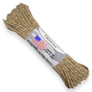 ATWOOD ROPE 550パラコード タイプ3 デザート [ 30m ] アトウッドロープ ARM 商用 Desert ロープ パラシュートコード 綱 靴紐 靴ひも シューレース 防災 550コード ナイロンコード 紐 ひも