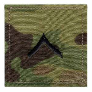 Rothco ミリタリーワッペン アメリカ軍 階級章 一等兵 ベルクロ [ マルチカム ] ロスコ ミリタリーミリタリーパッチ アップリケ 記章 徽章 襟章 肩章 胸章 階級章ワッペン ランクバッジ パッチ スリーブバッジ
