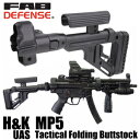 FAB DEFENSE UAS-MP5 バットストックキット H K MP5用 FABディフェンス ファブディフェンス 銃床 MP-5対応 折りたたみ式 樹脂製ストック 樹脂製銃床 樹脂ストック ライフルストック ガンストック