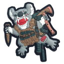 Halfbreed Blades ドロップベア PVCパッチ HBBP2020 ベルクロ付き ハーフブリード ブレード Drop Bear ミリタリーワッペン ミリタリーパッチ アップリケ スリーブバッジ