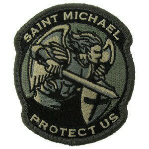 MIL-SPEC MONKEY ミリタリーパッチ 聖ミカエル Saint-Michael Modern 刺繍 ベルクロ 00160 [ ACU ] MSM ミルスペックモンキー 大天使ミカエル 大天使聖ミカエル SAINT MICHAEL PROTECT US ミリタリーワッペン アップリケ スリーブバッジ(3)