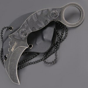 MTech ネックナイフ MT2033 カランビット 渓流釣り 魚釣り フィッシングナイフ キャンプナイフ アウトドアナイフ ハンティングナイフ シースナイフ エムテック ネックレスナイフ ペンダントナイフ ストラップナイフ ネックシースナイフ ネック用ナイフ 首掛けナイフ