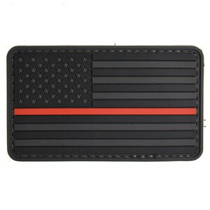 FIVE STAR GEAR ミリタリーワッペン 星条旗 センターライン 5×8.5cm ベルクロ [ レッドライン ] ミリタリーパッチ アップリケ アメリカ国旗 5IVE 国旗ワッペン 国旗パッチ スリーブバッジ ナショナルフラッグ National flag 国旗 フラッグ ワッペン パッチ 刺繍