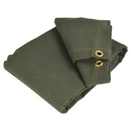 キャンバスタープ 16oz 蝋引き帆布 ターポリン 軍幕 OD色 [ 6×8ft ] コットン アウトドア バルク品 キャンプ用品 キャンバスシート CCS 16オンス パップテント通販格安セール情報　楽天　通販