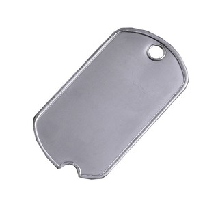 ドッグタグプレート つや消し ステンレス 切り欠きタイプ ドックタグ 認識票 DOG TAG つやあり 艶あり つやなし メンズアクセサリー 識別票 Dog T...