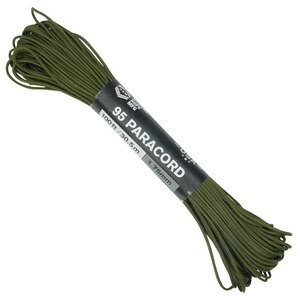 ATWOOD ROPE 95パラコード タイプ1 オリーブドラブ アトウッドロープ パラシュートコード 550コード ナ..