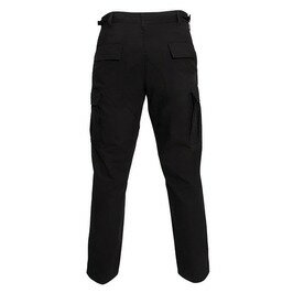Rothco カーゴパンツ BDU リップストップ 6ポケット ブラック [ Sサイズ ] ロスコ TDUパンツ ミリタリーパンツ RIP-STOP メンズボトム 歩兵 作業ズボン 作業用ズボン 作業服 ワークパンツ
