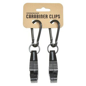 5050WORKSHOP カラビナクリップ CARABINER CLIP 2個セット [ ブラック ] 5050ワークショップ グローブクリップ ワークグローブ レザーグローブ 革手袋 ミリタリーグローブ 軍用手袋