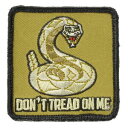 Rothco ミリタリーワッペン 「DONT TREAD ON ME」 72201 ベルクロ ミリタリーパッチ アップリケ 記章 徽章 襟章 肩章 胸章 階級章...