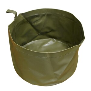 ドイツ軍放出品 折りたたみ式バケツ 防水 [ 大 / 良い ] ミリタリーグッズ アウトドア用品 洗面器 桶 ..