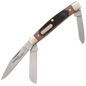 Schrade 折りたたみナイフ Old Timer Middleman インレイシールド SCH34OT ストックマン アウトドアナ..