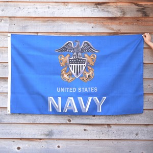 Rothco フラッグ U.S. NAVY 91cm×152cm ブルー Flag 旗 US Navy 大判 米軍 海軍 ミリタリー ワシ アンカー タペストリー 布 インテリア雑貨 壁掛けインテリア