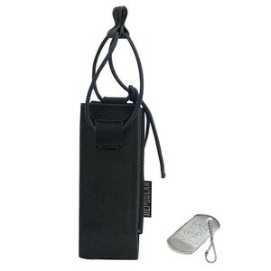 REPSGEAR シングルマガジンポーチ MOLLE対応 サブマシンガン用 PT-P028 [ ブラック ] レプズギア SMGマ..