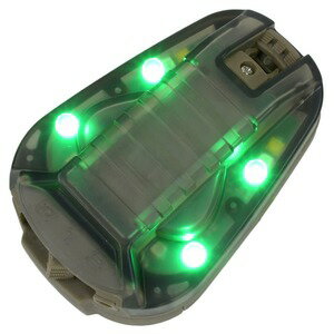 ヘルメットライト Hel-Star 6 Gen.III 識別マーカー PL-0006 [ デザート / グリーンLED ] 懐中電灯 キ..