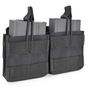 CONDOR ダブルマグポーチ M14 オープントップ MA24 [ ブラック ] M4マガジンポーチ M4マグポーチ M16マ..