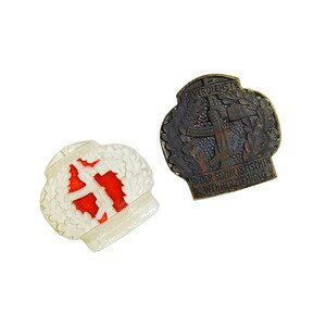 東ドイツ軍放出品 20周年記念 功績バッジ [ ブロンズ / 破損あり ] NVA 国家人民軍 GST 軍事教育 Wehrerziehung ミリタリーバッジ ピンバッジ ピンズ 記章 エンブレム ミリタリーサープラス ミリタリーグッズ