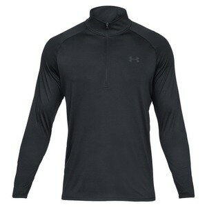 UNDER ARMOUR ハーフジップシャツ Tech 1/2 Zip Shirt 2.0 長袖 [ ブラック / XLサイズ ] アンダーアーマー ジップアップシャツ HeatGear ヒートギア 長袖シャツ 軍服 戦闘服 BDU 1