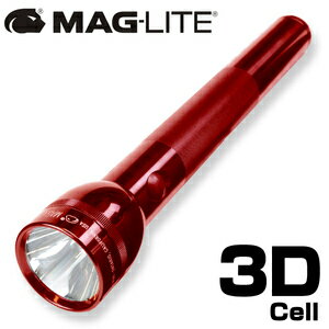 MAGLITE 懐中電灯 Dセル LEDライト [ レッド / 3D_(単一電池_3本) ] 単1電池 |MAGLITE MAG-LITE AAAセル ハンディライト アウトドア 懐中電気 明るいLEDライト 強力 防災 フラッシュライト 懐中電池 トーチ