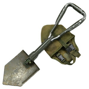 イギリス軍放出品 3つ折りスコップ カバー付き DPM迷彩 [ Bランク ] British Army PLCE エントレンチングツール Trifold Shovel Entrenching Tool シャベル ショベル イントレンチツール Eツール 円匙 エンピ ミリタリーサープラス ミリタリーグッズ