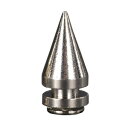 スタッズ ツリースパイク H20mm×φ10mm ニッケルメッキ | ベルト 革細工 レザークラフト材料 メンズベルト自作 ハンドメイド リベット スネールヘッ...