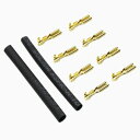 EAGLE FORCE ガンモーターコネクター 電動ガン用 8個セット 熱収縮チューブ付 イーグルフォース イーグル模型 コネクターセット モーター用 金メッキ...