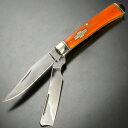 Rough Ryder 折りたたみナイフ Razor Trapper オレンジボーン RR073 オレンジボーンハンドルナイフ ダブルブレードポケットナイフ 折...