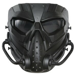 フルフェイスガード MECHANICAL ヘルメット装着アダプター付 [ ブラック / スモーク ] フェイスマスク ..