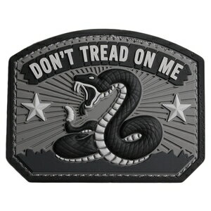 ミルスペックモンキー PVCパッチ ヘビ DONT TREAD ON ME ベルクロ [ アーバン ] MIL-SPEC MONKEY MSM TACTICAL TAILOR タクティカルテイラー 蛇 ガズデン旗 ミリタリーワッペン ミリタリーパッチ アップリケ 記章 徽章 襟章 肩章 胸章 階級章 ポリ塩化ビニル