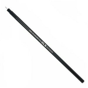 テントポール 伸縮式 調節幅205cm〜240cm 直径32mm アルミ合金 軽量 アウトドア [ ブラック ] タープ ..