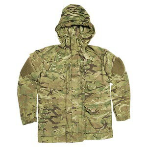 イギリス軍放出品 マウンテンパーカー 裏地メッシュあり MTPカモ 防風 防寒 スモック [ 190/120 / パッチなし ] ジャケット コンバットジャケット 迷彩 British army 英国軍 軍物 軍払い下げ品 ミリタリー アウトドア サバゲー BDUジャケット 戦闘用ジャケット 戦闘服 軍服