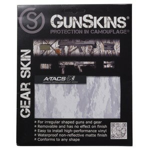 GunSkins 20×125cm シングルシート 保護フィルム ギアスキン [ A-TACS_ATX ] ガンスキンズ 保護ラップ ラッピングシート シール テープ 迷彩テープ Gear