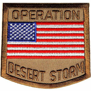 ミリタリーパッチ 砂漠の嵐作戦 スモール 湾岸戦争 OPERATION DESERT STORM オペレーション デザートストーム | ミリタリーワッペン アップリケ 記章 徽章 襟章 肩章 胸章 階級章 通販 通信販売 スリーブバッジ