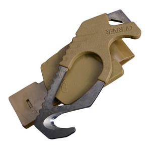 GERBER レスキューツール 小型 ガラスブレイカー付 ストラップカッター [ コヨーテブラウン ] ガーバー..