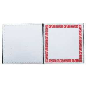 IXA EMB ミリタリーパッチ 色紙 ホワイト無地&中華枠 ベルクロ 2枚入り IE-CCC50 イクサエンブ ミリタ..