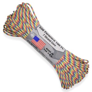 ATWOOD ROPE 550パラコード タイプ3 ライトストライプ [ 30m ] アトウッドロープ ARM 商用 Light Stripes ロープ パラシュートコード 綱 靴紐 靴ひも シューレース 防災 550コード ナイロンコード 紐 ひも