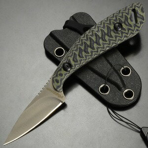 FOX Edge ネックナイフ 005 ブラック/グレー G10ハンドル FE-005 ネックレスナイフ ペンダントナイフ ..