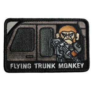 MIL-SPEC MONKEY パッチ Flying Trunk Monkey ベルクロ付き [ SWAT ] MSM ミルスペックモンキー フライングトランクモンキー ミリタリーワッペン ミリタリーパッチ アップリケ TACTICAL TAILOR タクティカルテイラー スリーブバッジ