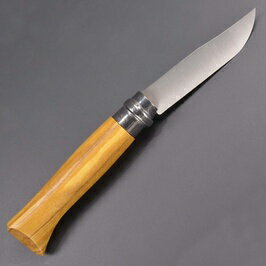OPINEL 折りたたみナイフ No8 オリーブ ステンレス鋼 オピネル 折り畳みナイフ フォルダー フォールディングナイフ ホールディングナイフ 折り畳み式ナイフ 折りたたみ式ナイフ