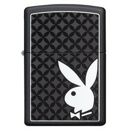 ZIPPO プレイボーイ ダイヤモンド柄 29578 マットブラック ジッポー オイルライター Playboy ダイヤモンドパターン Duo-Tone 黒 白