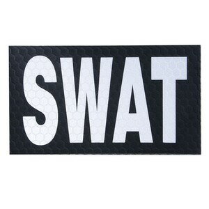 BritKitUSA ミリタリーパッチ SWAT 特殊部隊 SOLAS 反射材 ベルクロ ポリスワッペン LE装備 警察ワッペン ポリスパッチ 警察パッチ アップリケ スリーブバッジ S.W.A.T スワット ソーラス反射材 ミリタリーワッペン ワッペン パッチ 刺繍 エンブレム