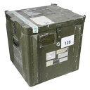 イギリス軍放出品 ミリタリーコンテナ 大型 アルミ合金製 トランスポートボックス 約230Lサイズ 英軍放出品 コンテナボックス 輸送ボックス メタルボックス 収納ボックス ミリタリーボックス オリーブドラブ ミリタリーサープラス ミリタリーグッズ 軍物(3)