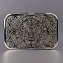 ベルトバックル 太陽の石 Aztec Mayan 1319 ベルト用バックル アメリカンバックル USAバックル BUCKLE メンズ 取替え用バックル Calender Belt Buckle Indian アステカカレンダー マヤカレンダー 交換用バックル 交換用ベルトバックル